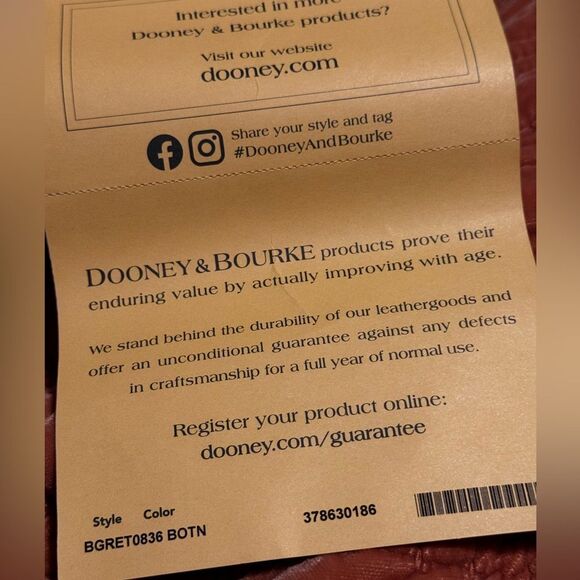 Dooney & Bourke Gretta Lani Crossbody White and Brown - Picture 15 of 16